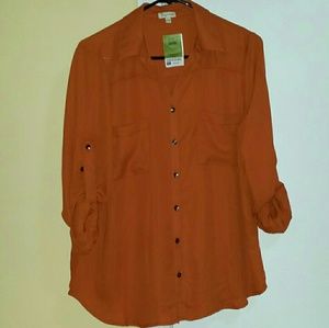 Orange Blouse
